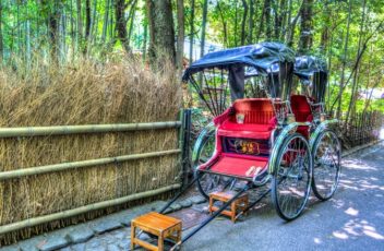 japon kyoto arashiyama pousse-pousse